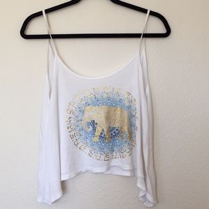 Gold Elephant Tank Top